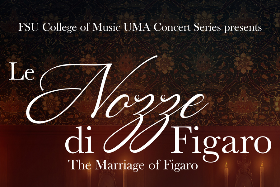 Performances of "Le Nozze di Figaro" will take place at 7:30 p.m. Thursday, Oct. 27 through Saturday, Oct. 29 and at 3 p.m. Sunday, Oct. 30 at Ruby Diamond Concert Hall in the Westcott Building on FSU’s campus.