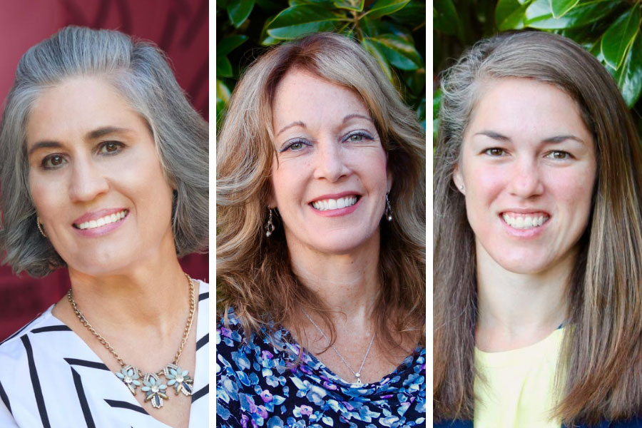 Ellen Piekalkiewicz, Jane Dwyer Lee and Tanya Renn.