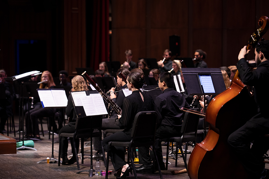 Spring Wind Ensemble performance on April 12, 2022. (College of Music)