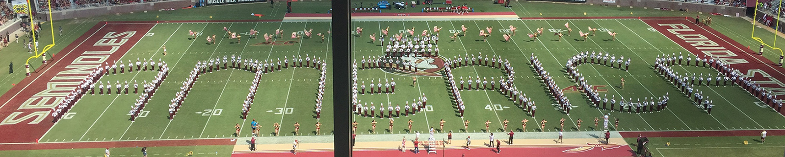 Florida State Athletics has been among the university’s most veteran-supportive departments. In addition to conducting annual Military Appreciation Games in a variety of sports, Athletics also displays the Veterans Alliance arrowhead symbol on banners, videoboards and even players’ helmets.