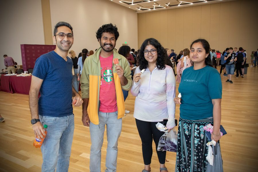 Students enjoy sweet treats at the annual President's Ice Cream Social, Thursday, April 13, 2023. (FSU Photography Services)