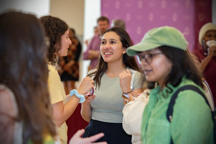 Students enjoy sweet treats at the annual President's Ice Cream Social, Thursday, April 13, 2023. (FSU Photography Services)