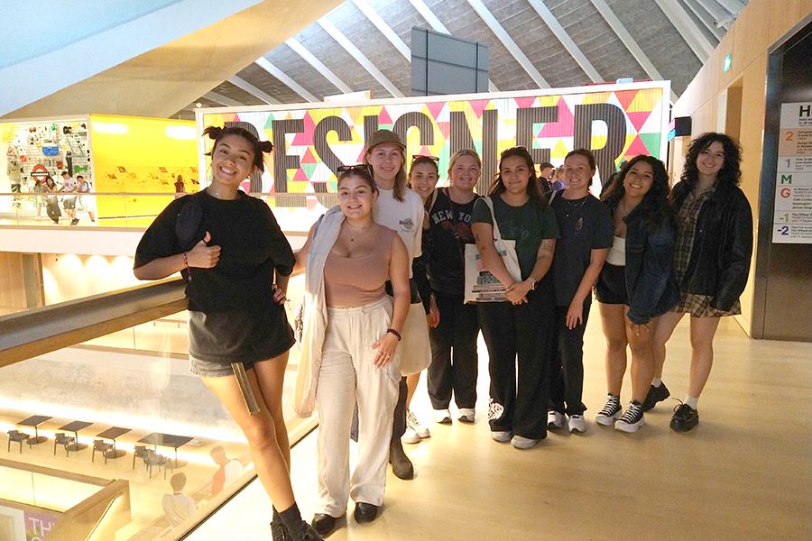 FSU Interior Architecture and Design students visiting the Design Museum in London. (Yelena McLane)