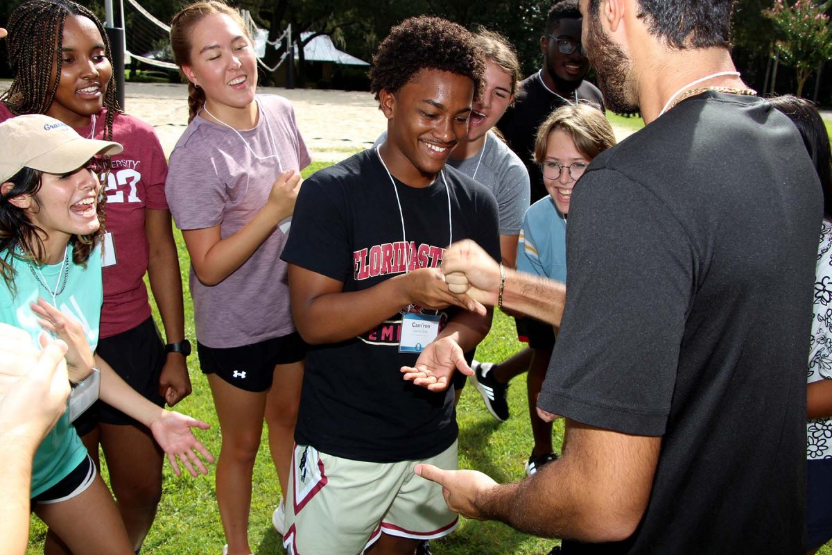 SLS students participated in team building activities at FSU's Lakefront Park. (Photo: Paige Rentz)