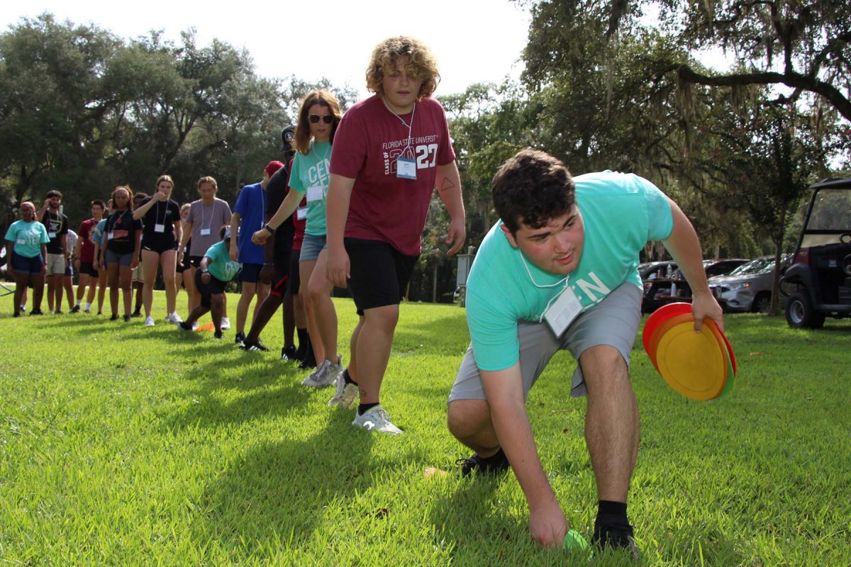 SLS students participated in team building activities at FSU's Lakefront Park. (Photo: Paige Rentz)