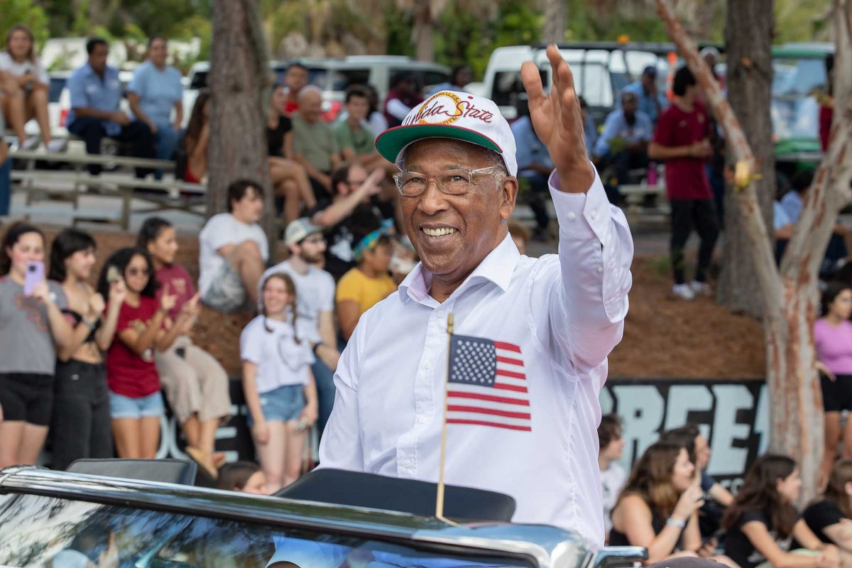 Fred Flowers in the FSU Homecoming Parade, Oct. 20, 2023. (FSU Photography Services) 