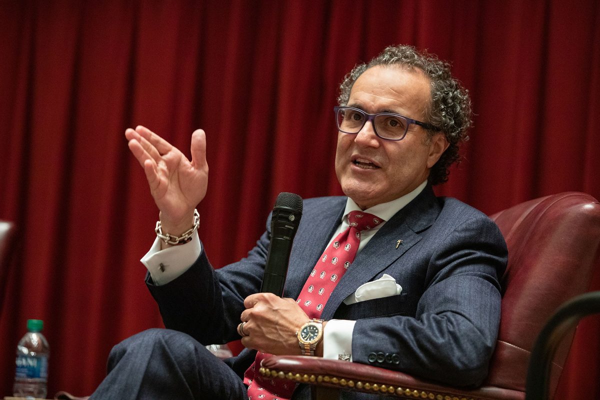 Dr. Q shared his life story and research during a presidential symposium as part of FSU Discovery Days. (FSU Photography Services)