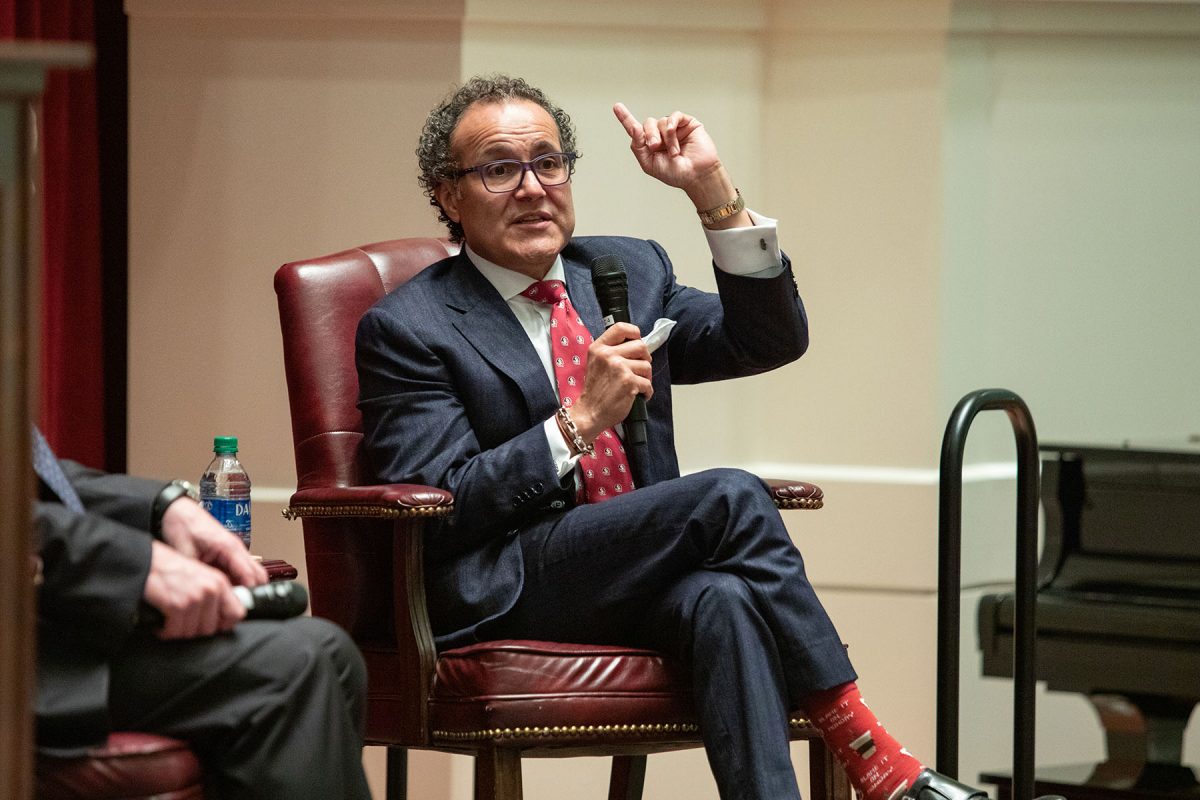 Dr. Q shared his life story and research during a presidential symposium as part of FSU Discovery Days. (FSU Photography Services)