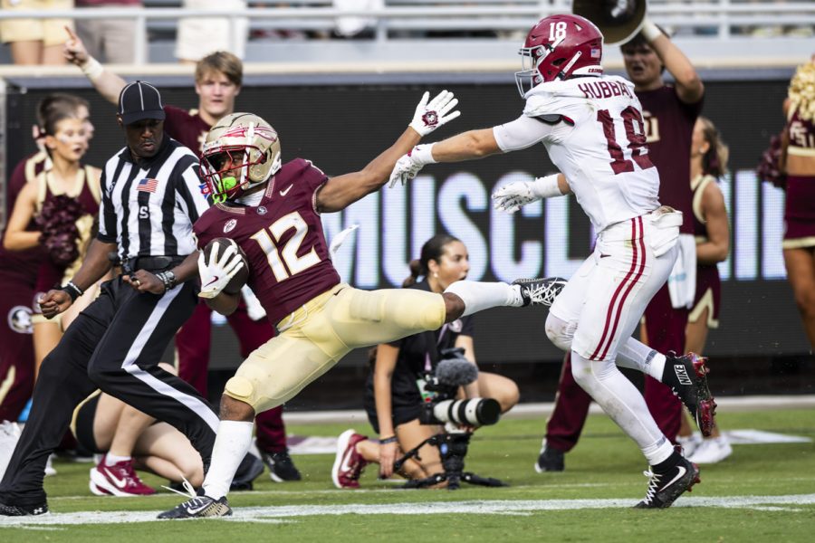 Football players in action