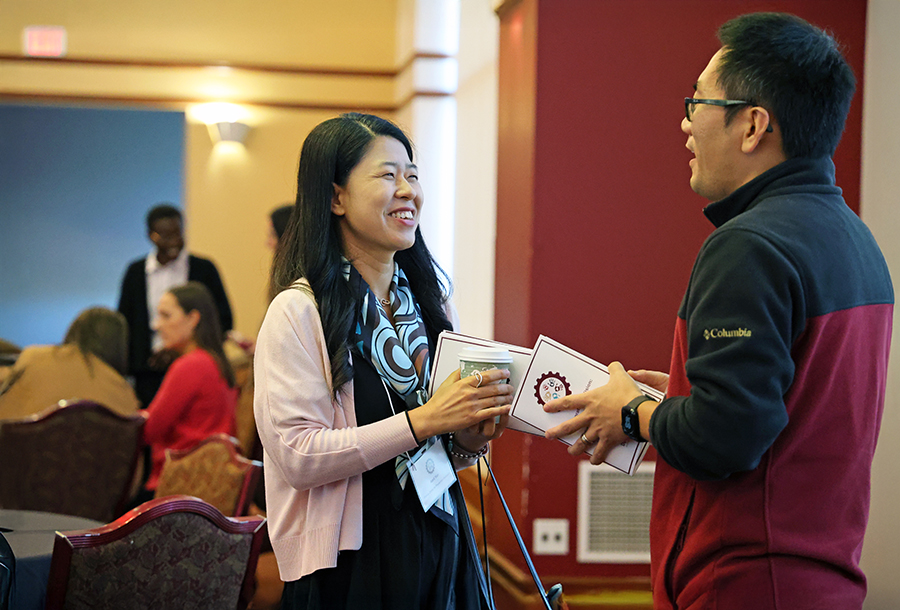 People speak at the Collaborative Collision seminar