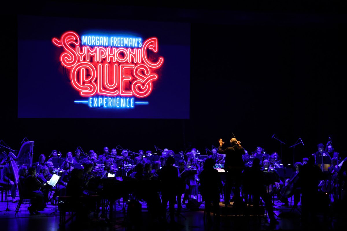 Orchestra at Morgan Freeman's Symphonic Blue's Experience